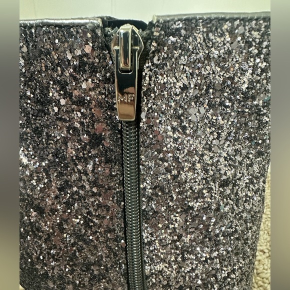 Marc Fisher Stolla shimmer sparkle bootie heels womens size 10M - Picture 8 of 10